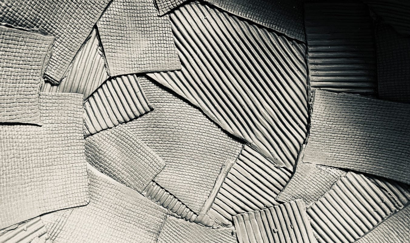 Frame 414, textured monochrome squares and lines