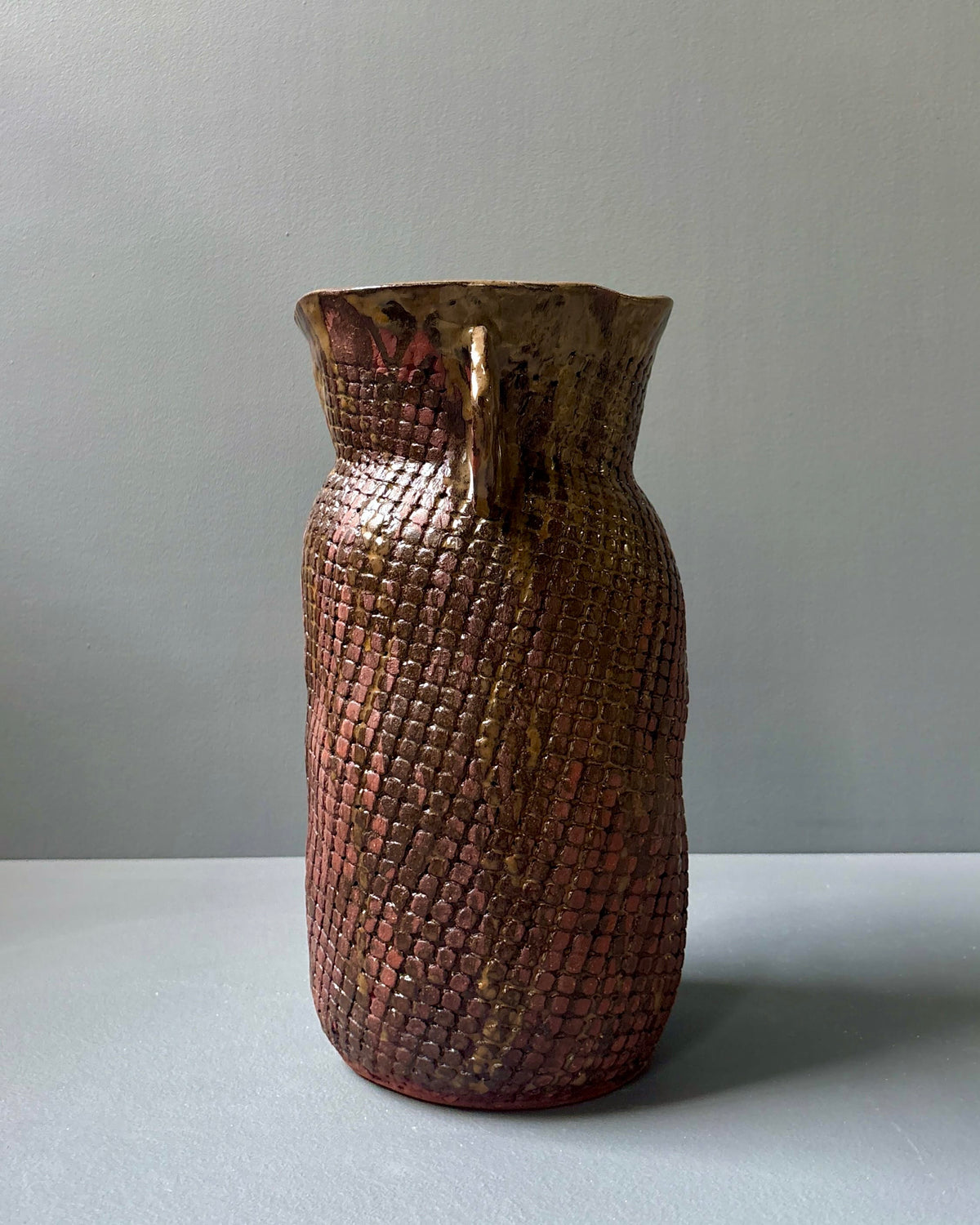 Red Iron Grid Amphora