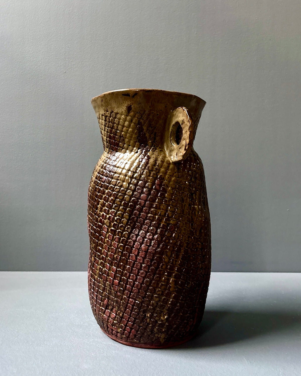 Red Iron Grid Amphora