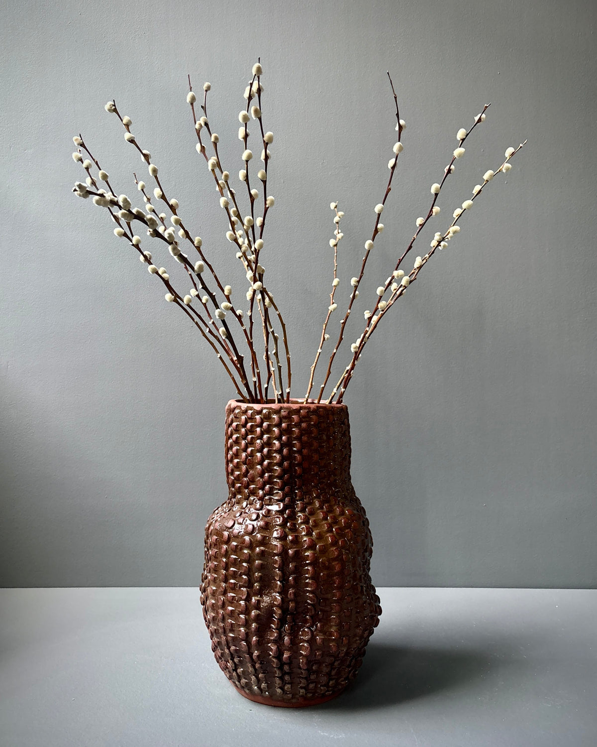 Red Iron Wonky Serpent Vase