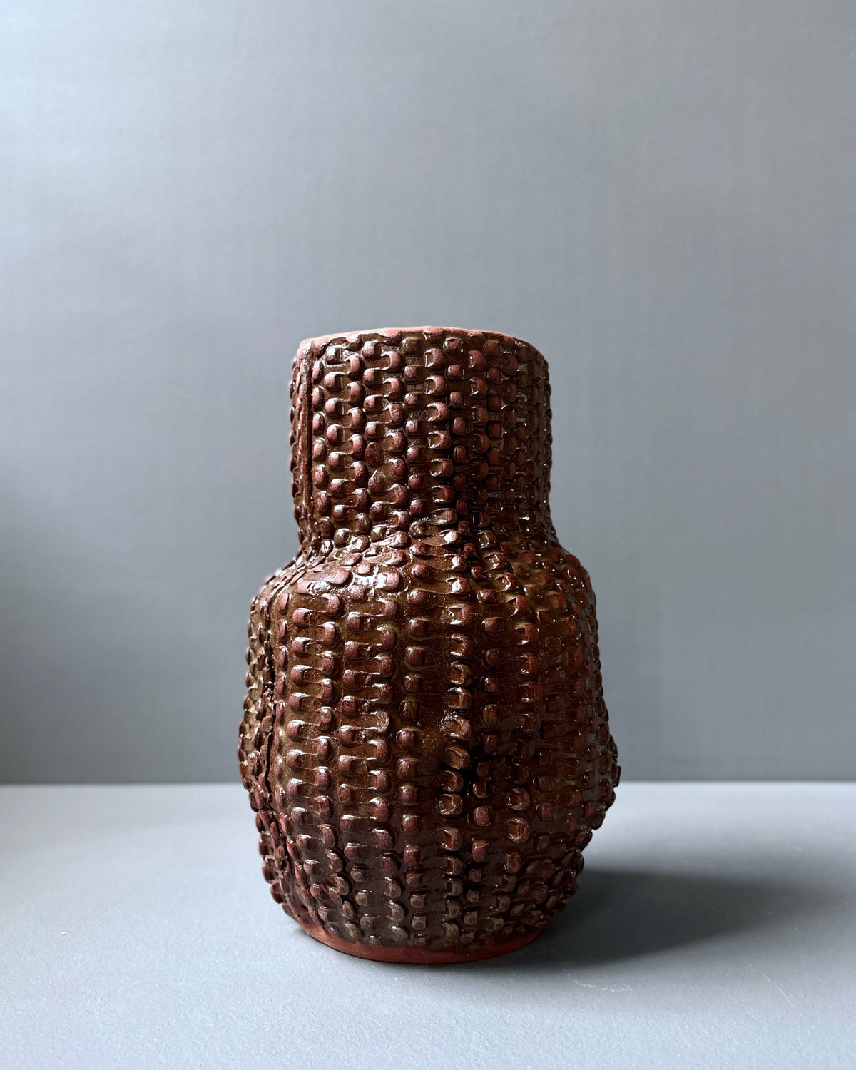 Red Iron Wonky Serpent Vase