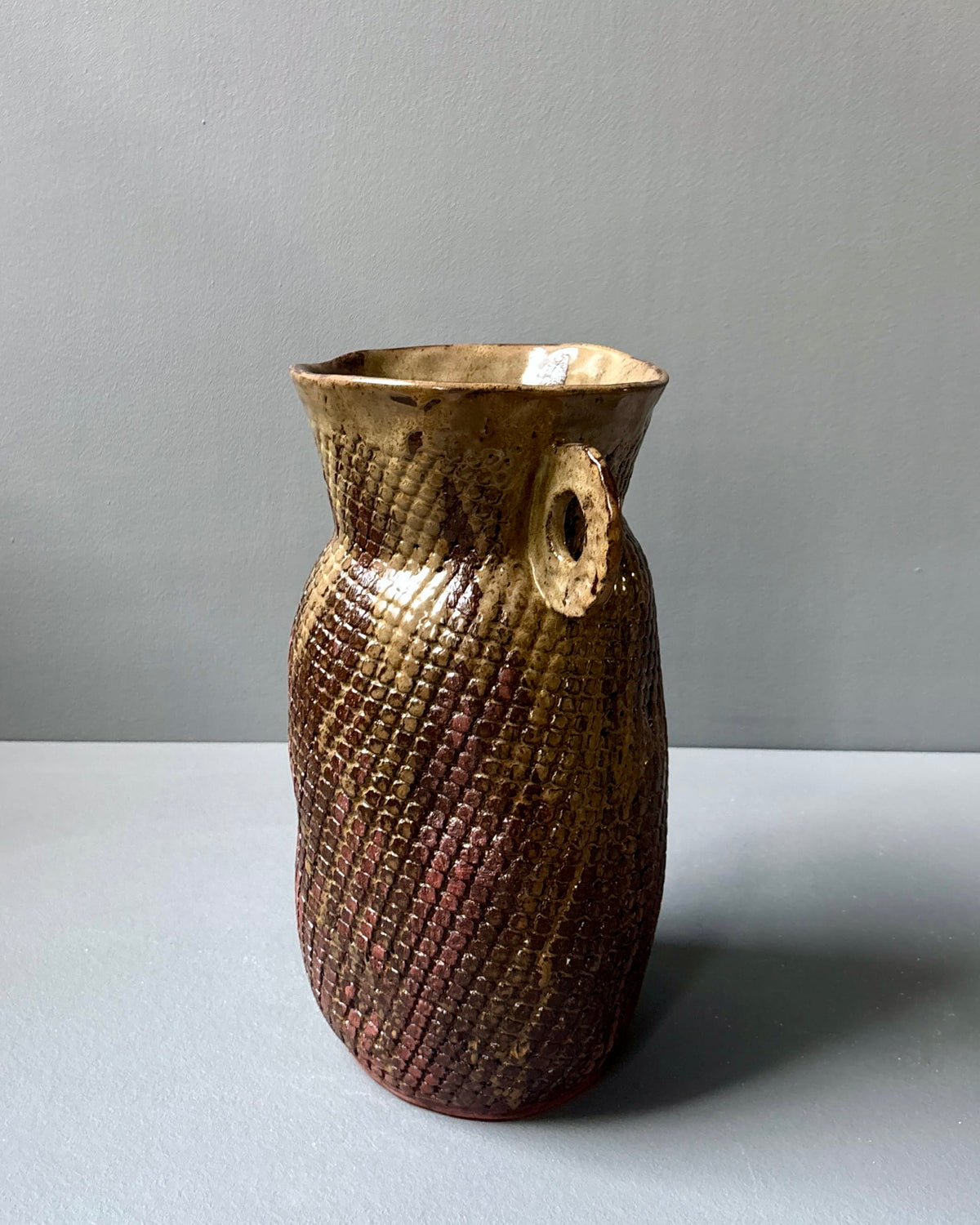 Red Iron Grid Amphora