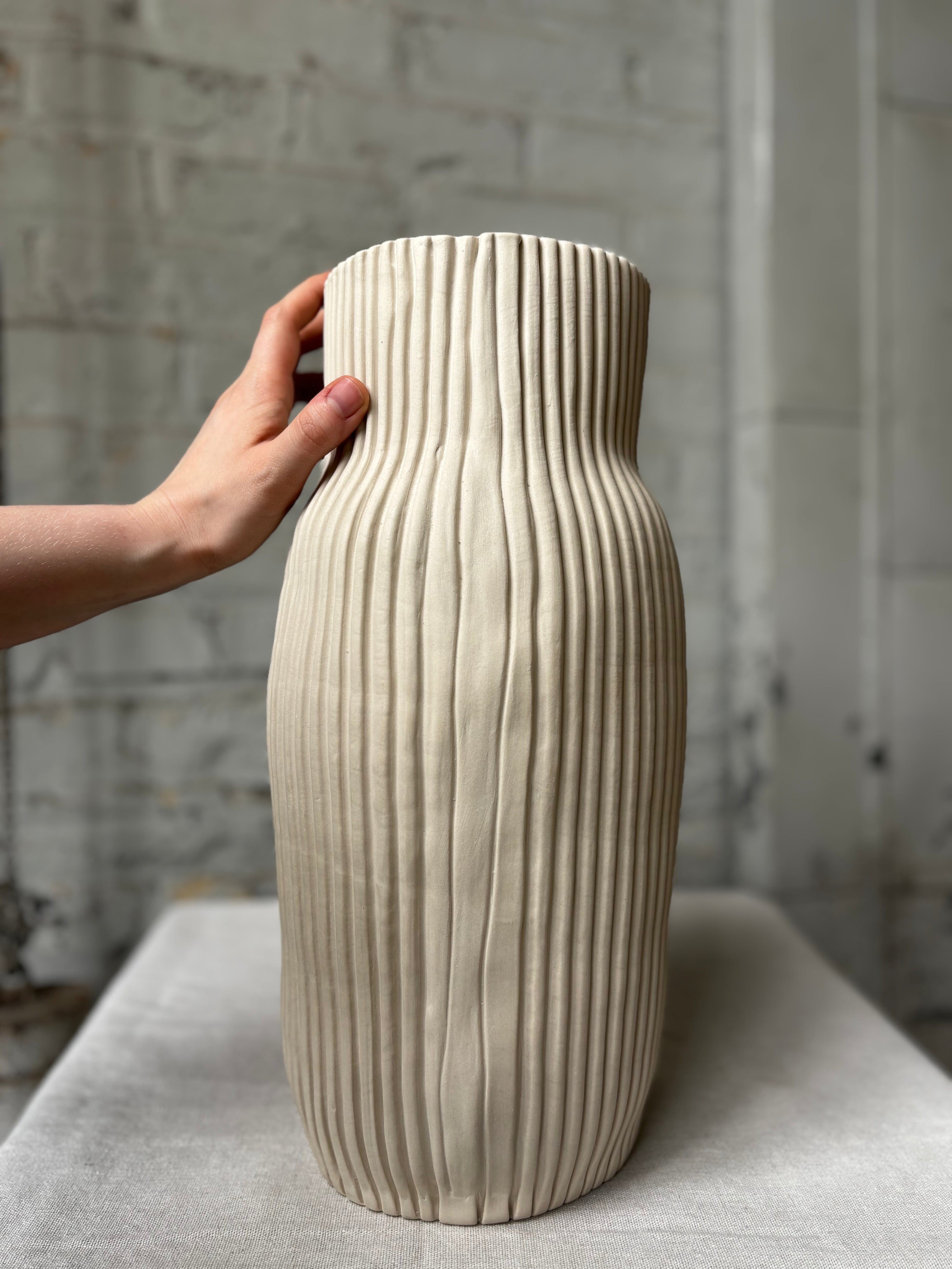 Tall Organic Bottle Vase - 2nd quality