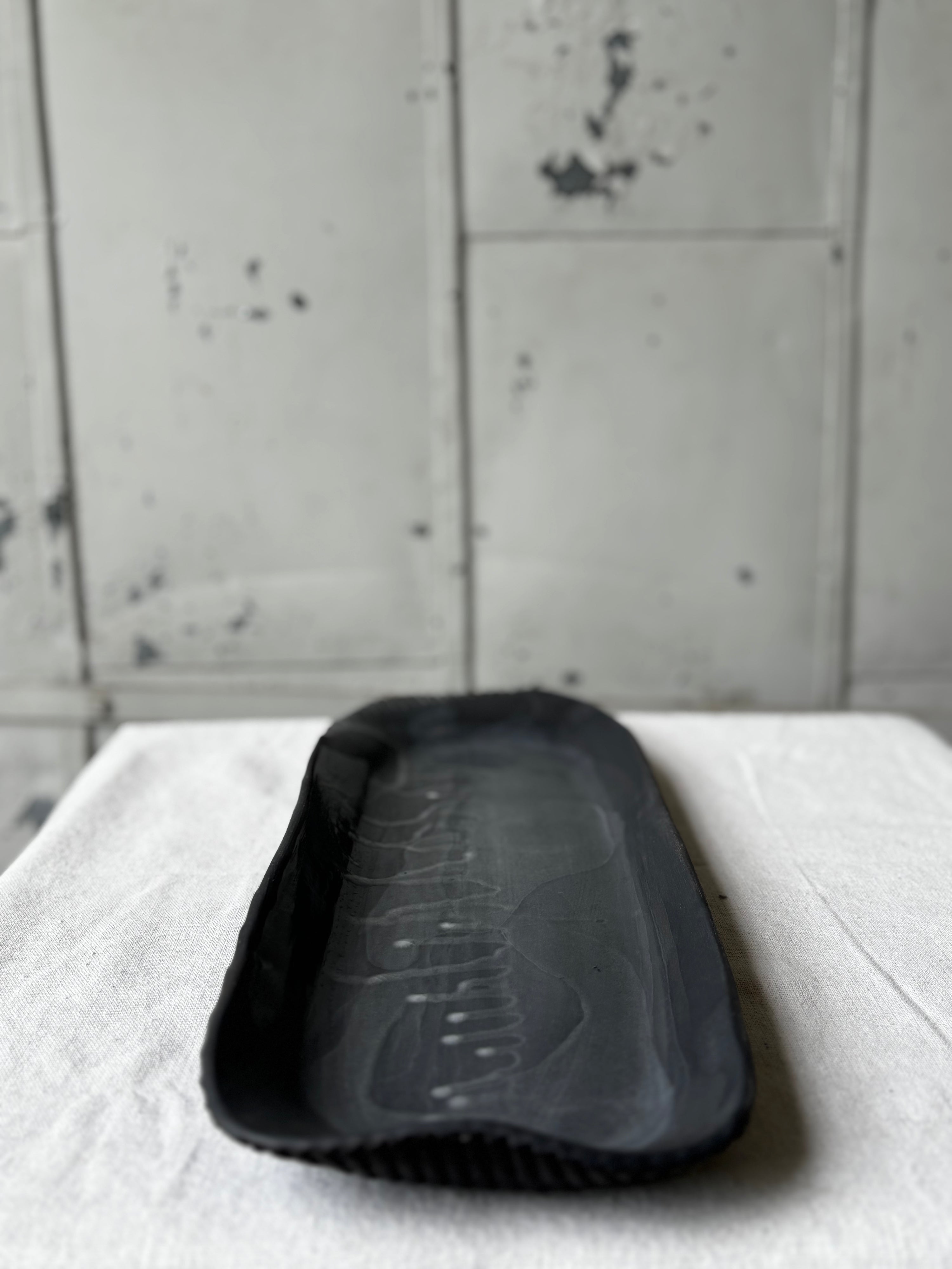 Black Porcelain Platter
