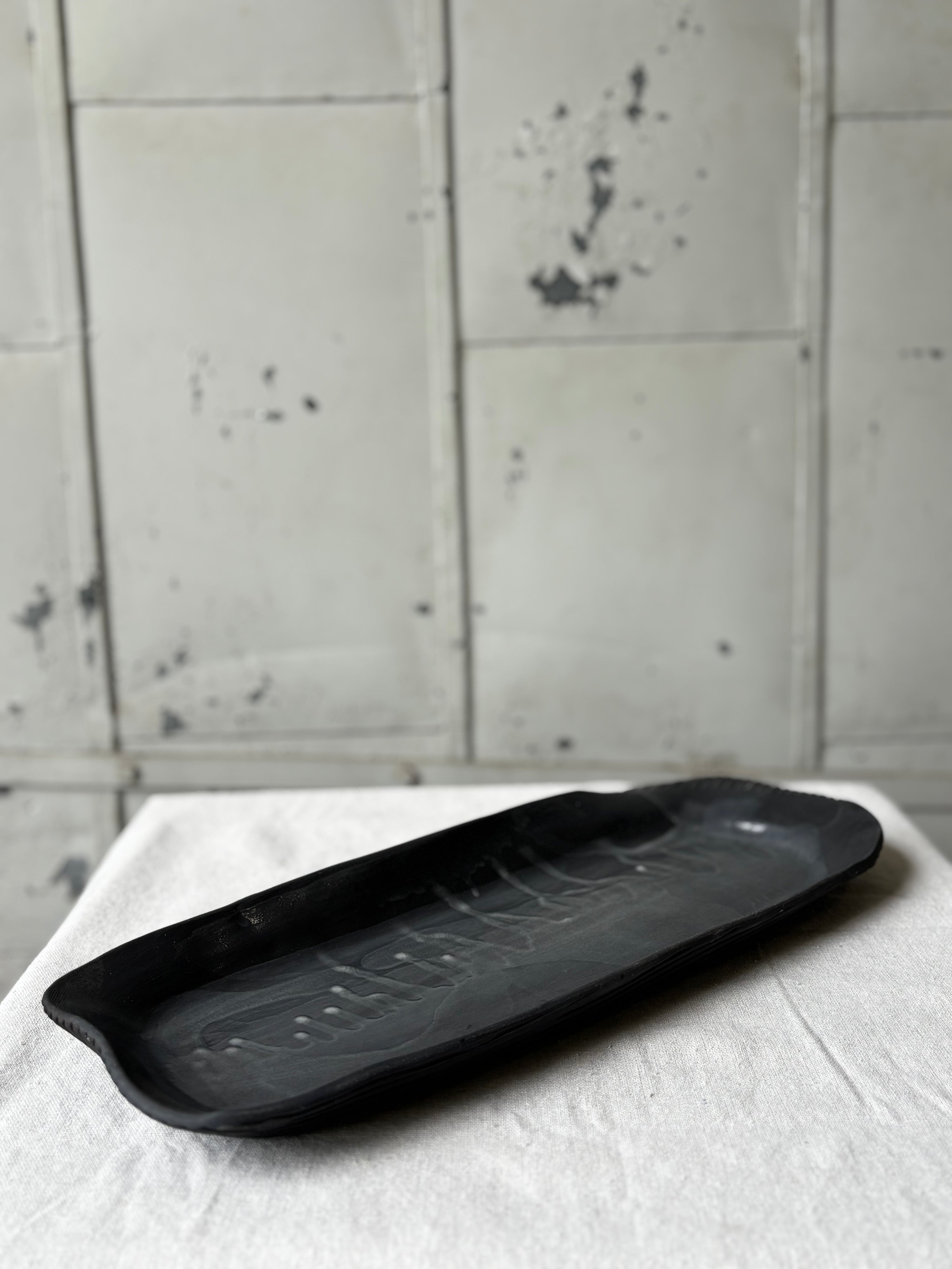 Black Porcelain Platter