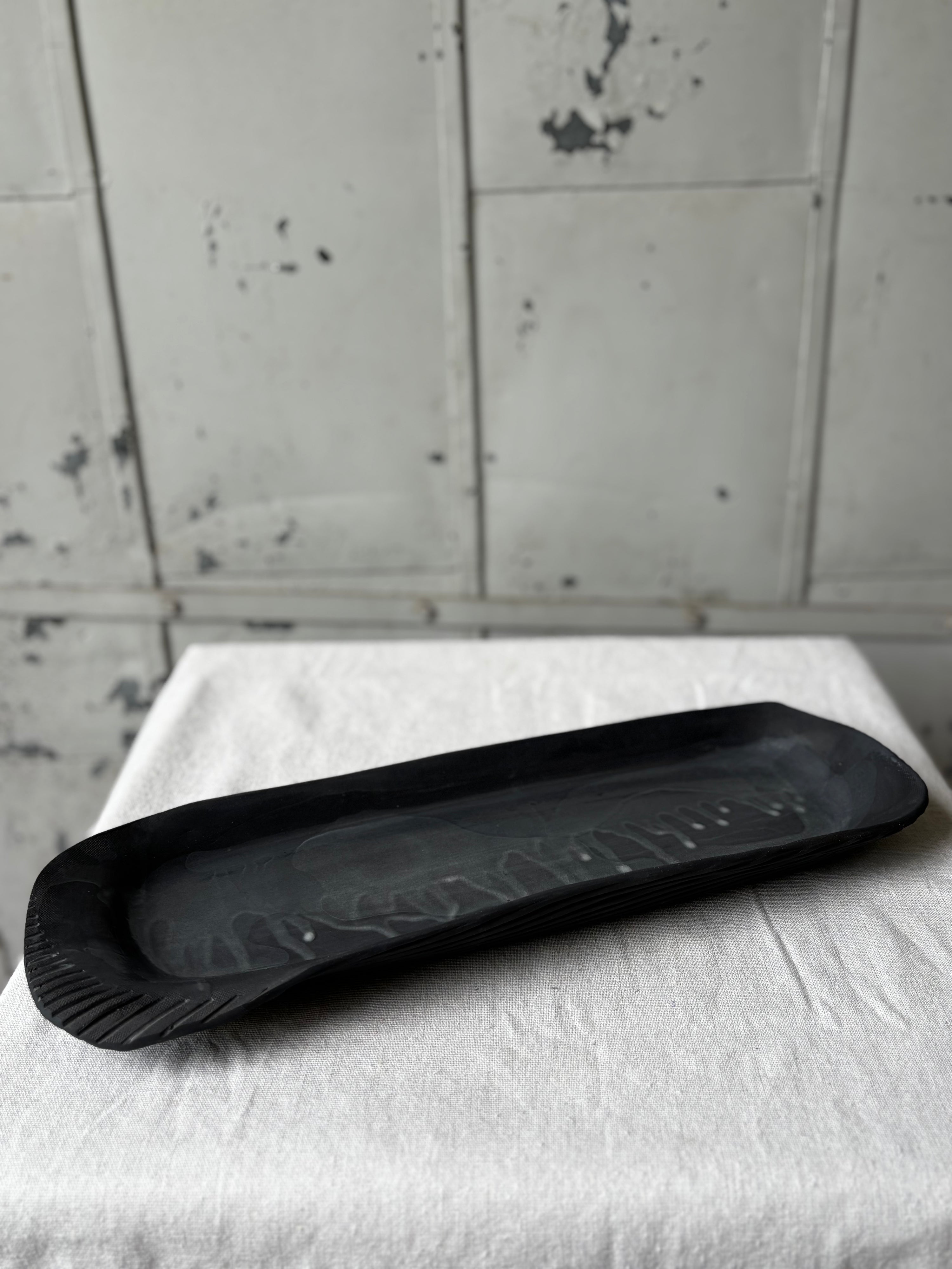 Black Porcelain Platter