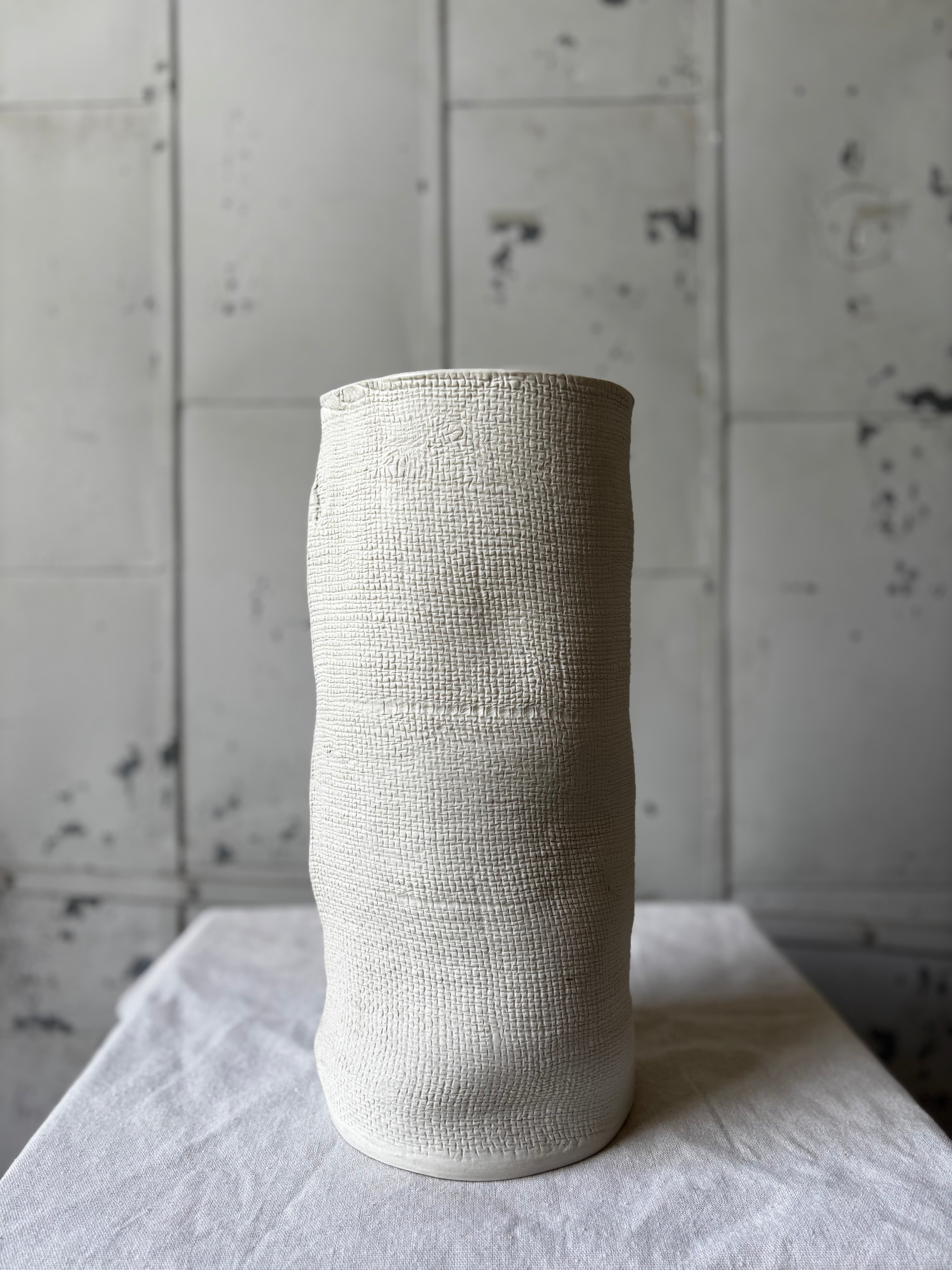 Burlap Vases