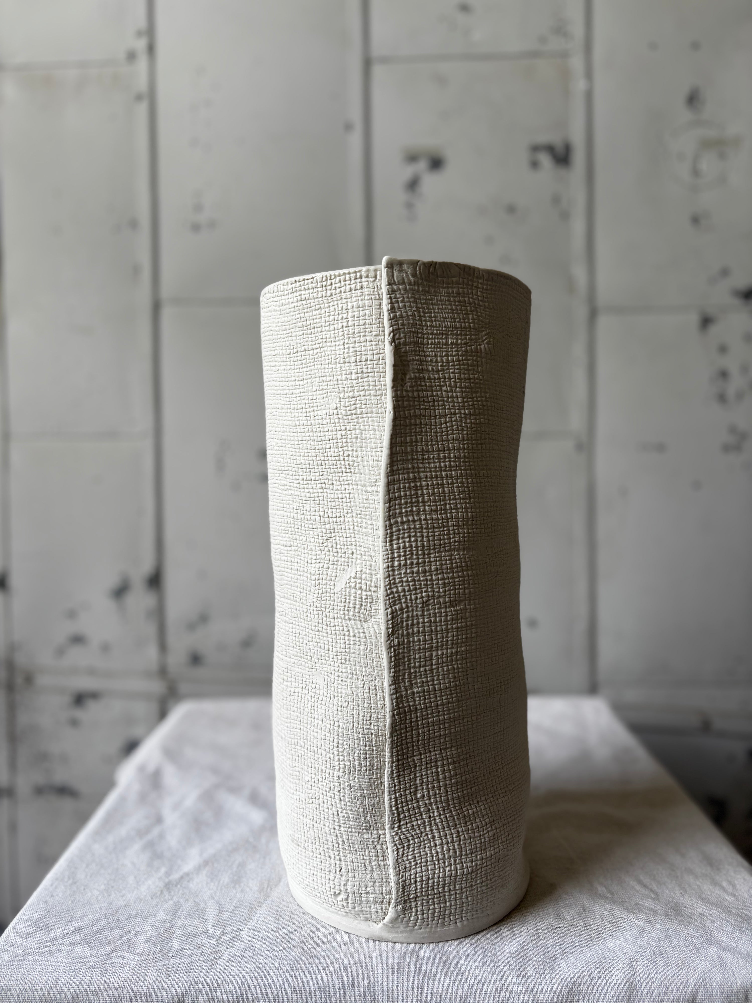 Burlap Vases