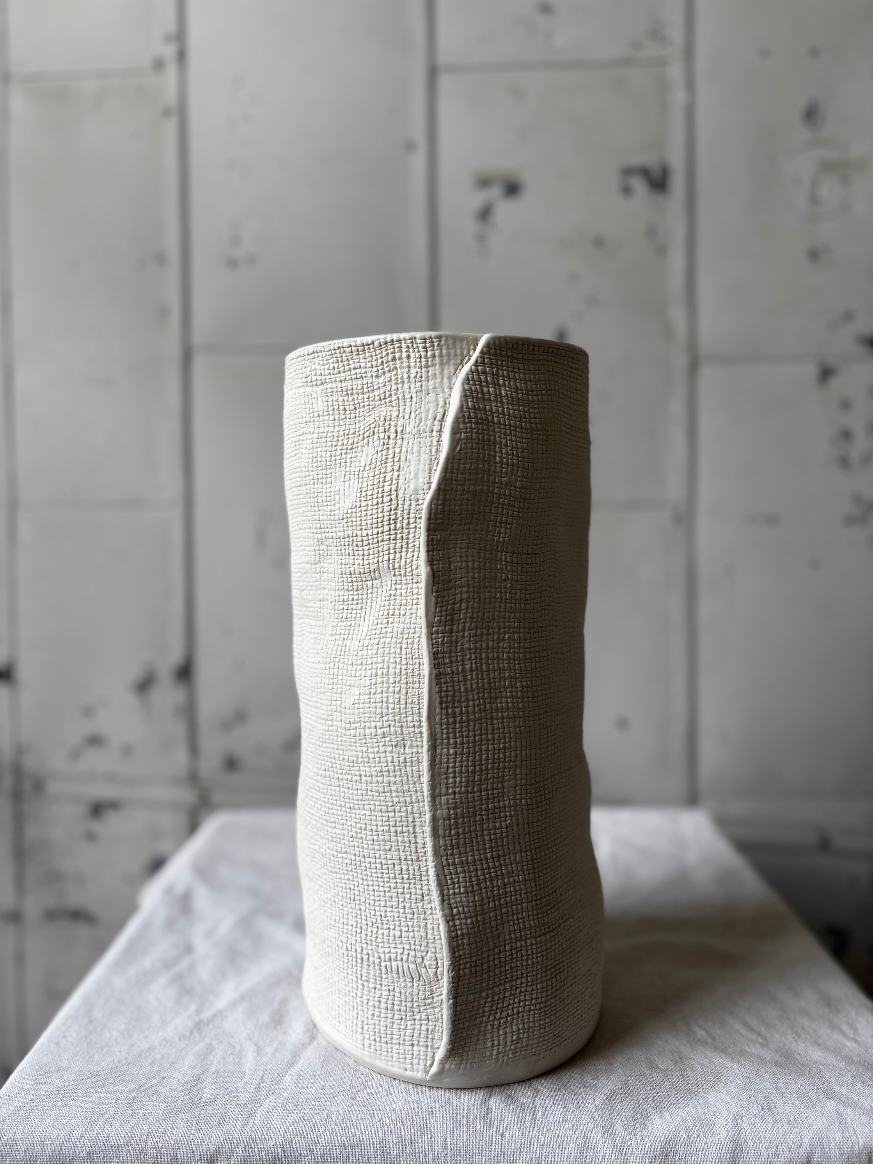 Burlap Vases