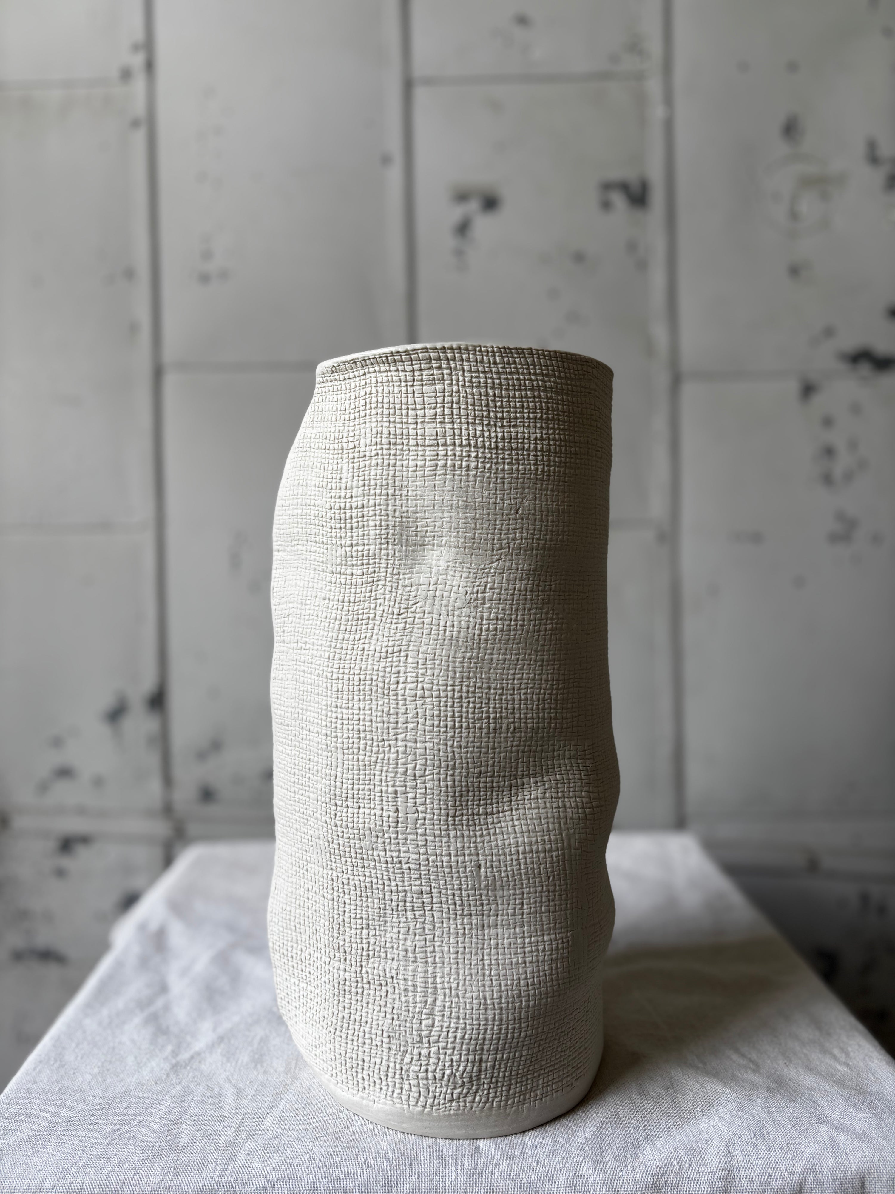 Burlap Vases