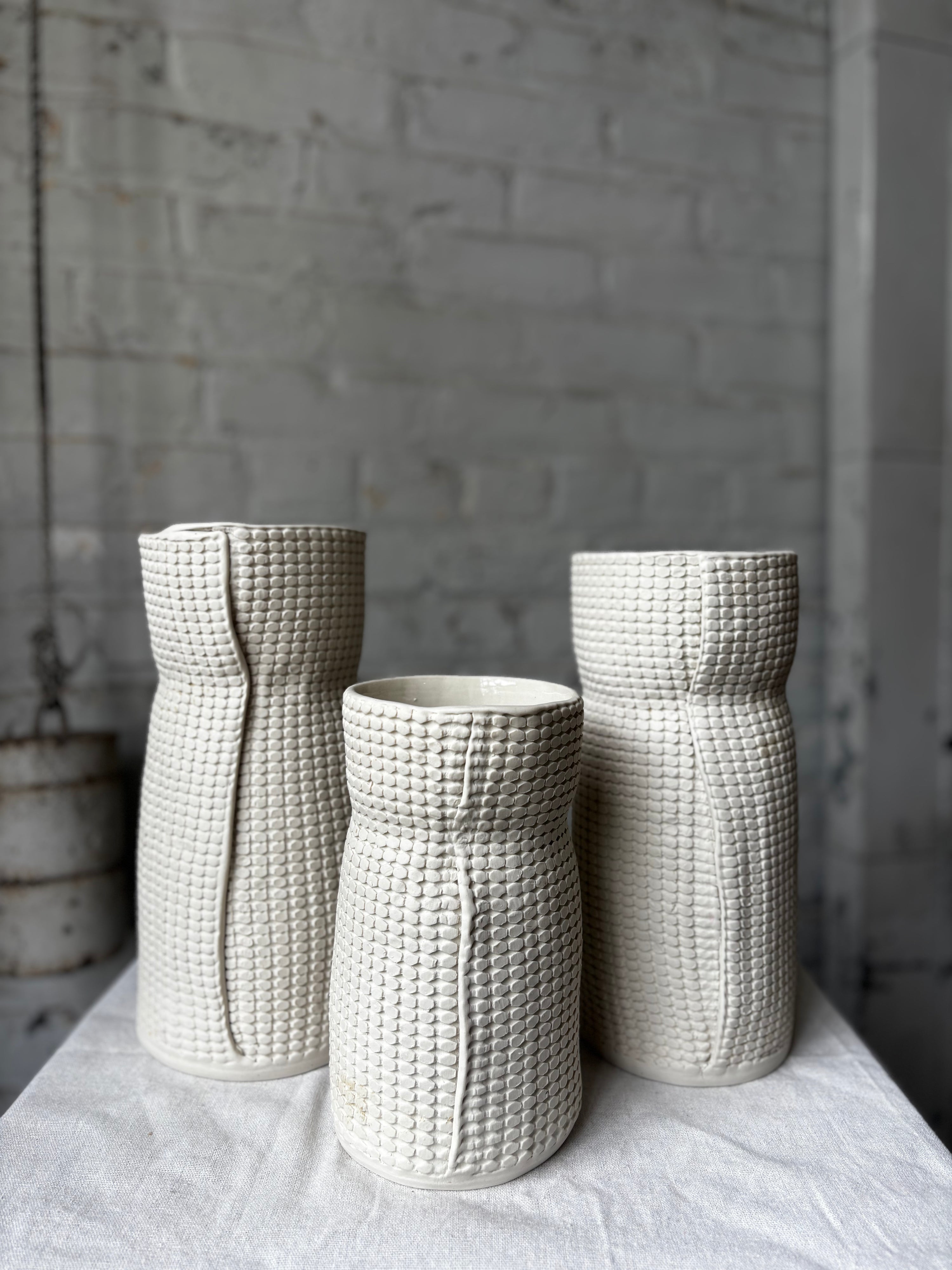Organic Grid Vases